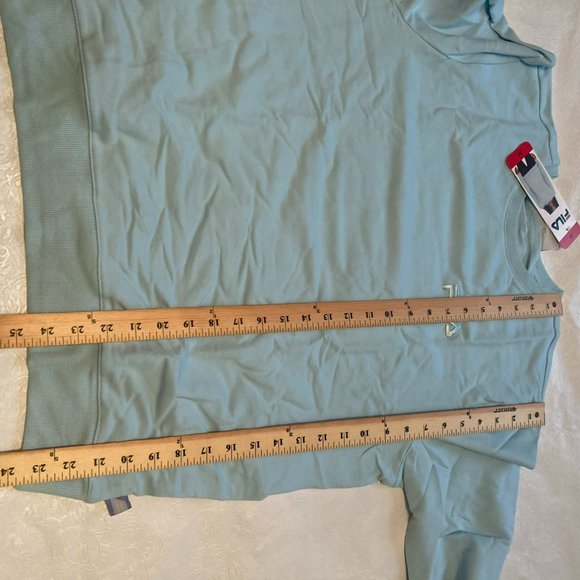 Fila Long Sleeve Crew Neck Sweatshirt with Pockets Blue Medium M NWT - Picture 6 of 10